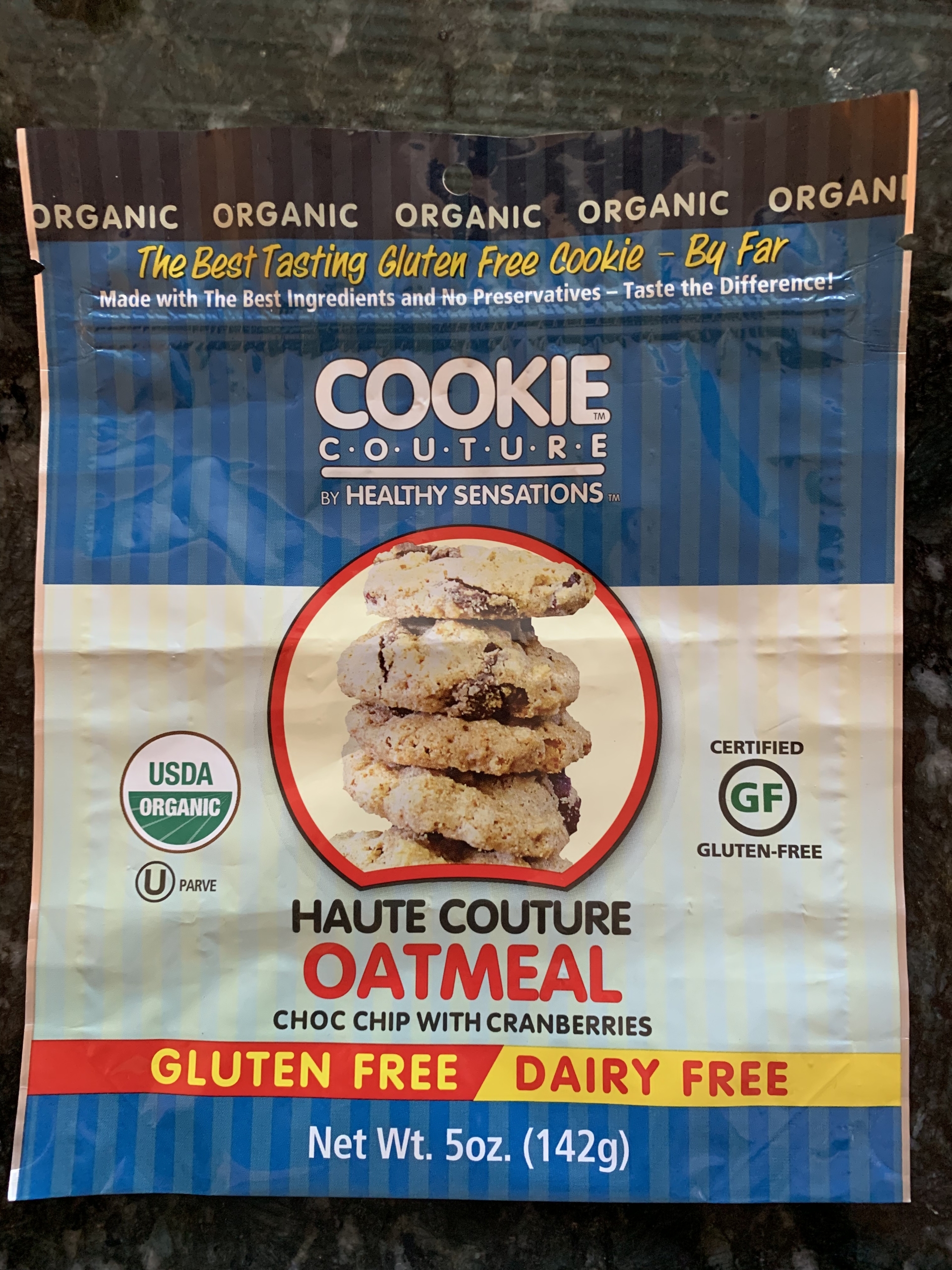 Cookie Couture Haute Oatmeal with Choc Chip amd Cranberries